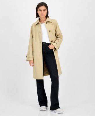 Petite Single-Breasted Trench Coat