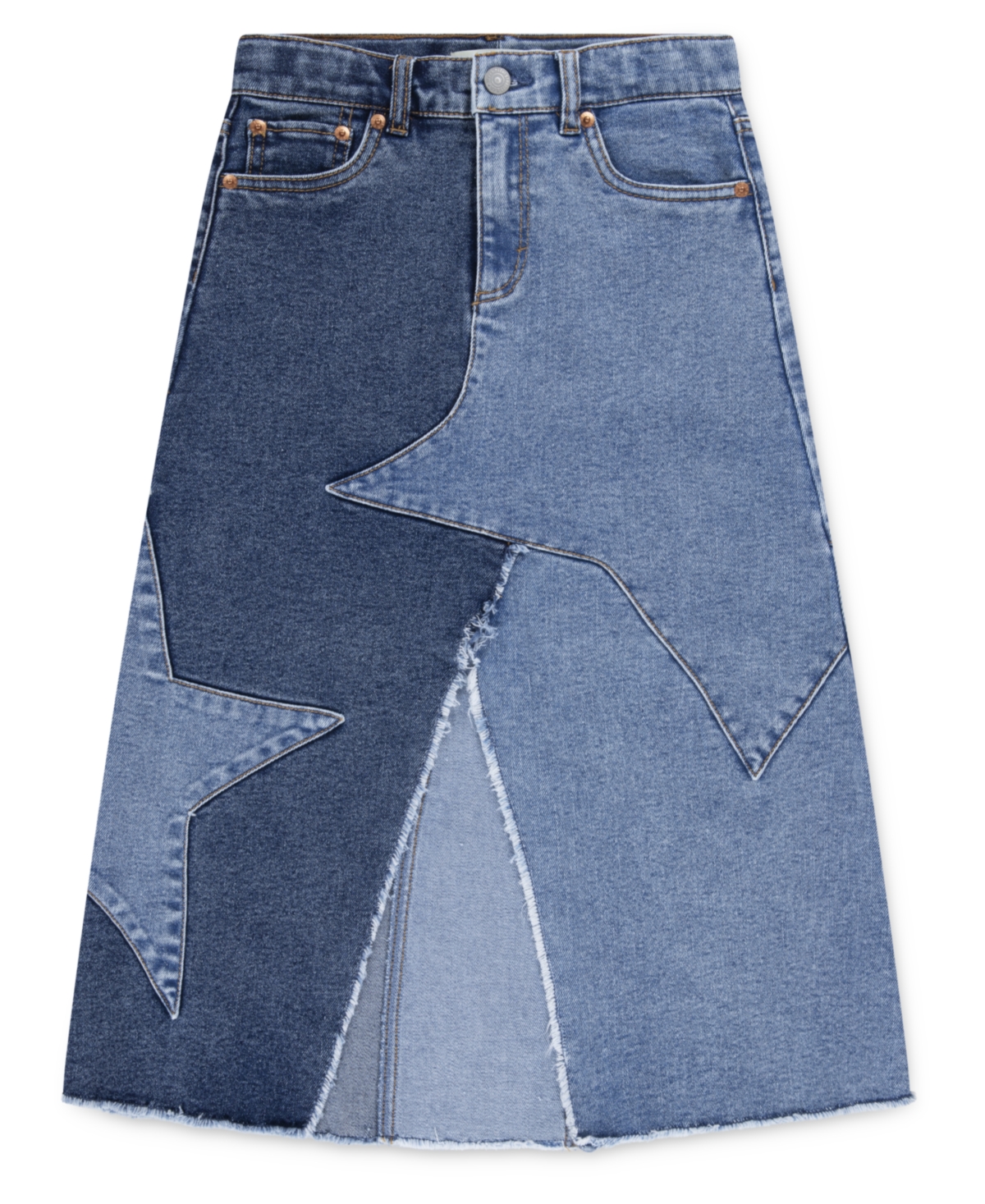Levi's Big Girls Western Midi Skirt In Blue