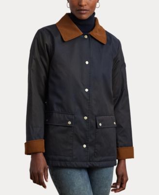 Women's Cord-Collar Waxed Jacket