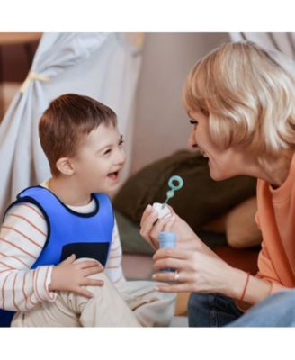 Small Blue Weighted Compression Vest for Kids with Sensory Needs