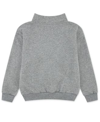 Toddler & Little Kids Neutral Quarter-Zip Long-Sleeve Top