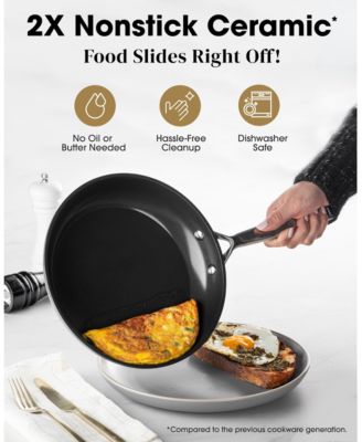 Pro Hard Anodized Nonstick 2-Pc 10" & 12" Skillet Set