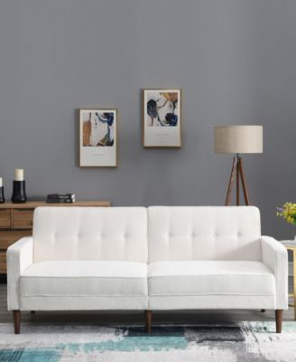 80" Faux Fur Camden Convertible Sofa Bed, Created for Macy's