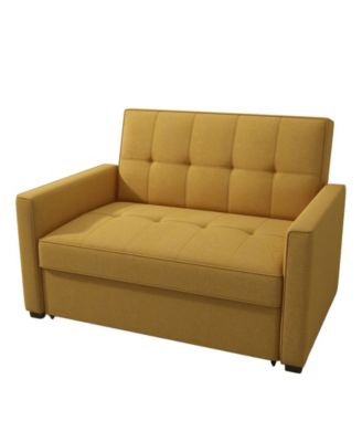51" Polyester Chandler Convertible Loveseat Bed, Created for Macy's