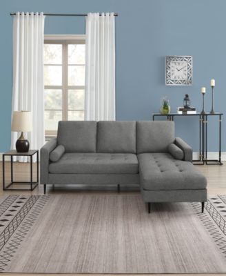 82" Polyester Lexington Reversible Sectional, Created for Macy's