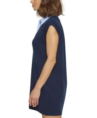 Women's Sleeveless Twofer Dress