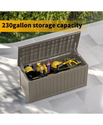 230 Gallon Large Resin Outdoor Storage Box