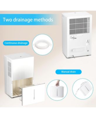 80 Pints/Day, Air Filters, Auto Defrost, Low Noise, LED Display, Timer – Portable Dehumidifier for Large Rooms & Basements