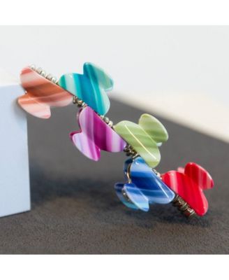 Mini Claw Clip Set - Neon Stripes