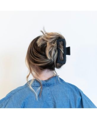 Extra Large Rectangular Claw Clip - Black