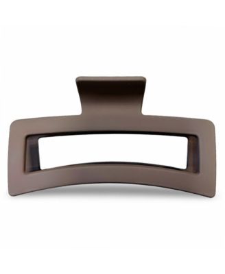 Extra Large Rectangular Claw Clip Brown