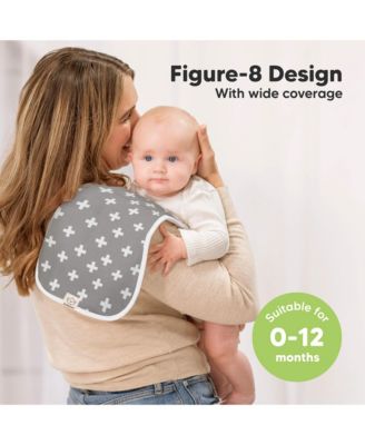 Kids 5pk Urban Burp Cloths, Organic Burping Cloth for Babies, Burp Rags