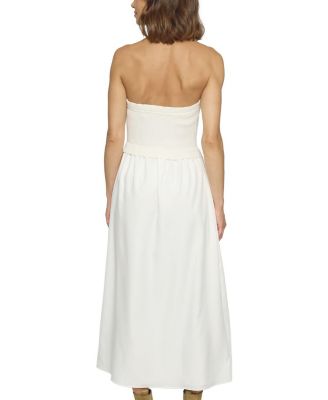 Women's Tube Dress With Woven Skirt