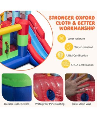 Inflatable Bounce House with 680W Blower and Ball Pit