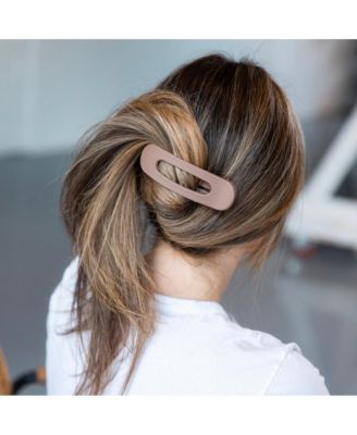 Mixed Size Flat Lay Clip Set - Brown