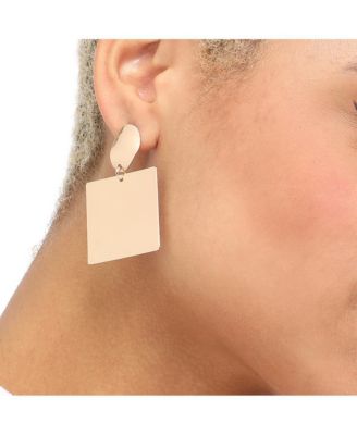 Women's Square Drop Earrings