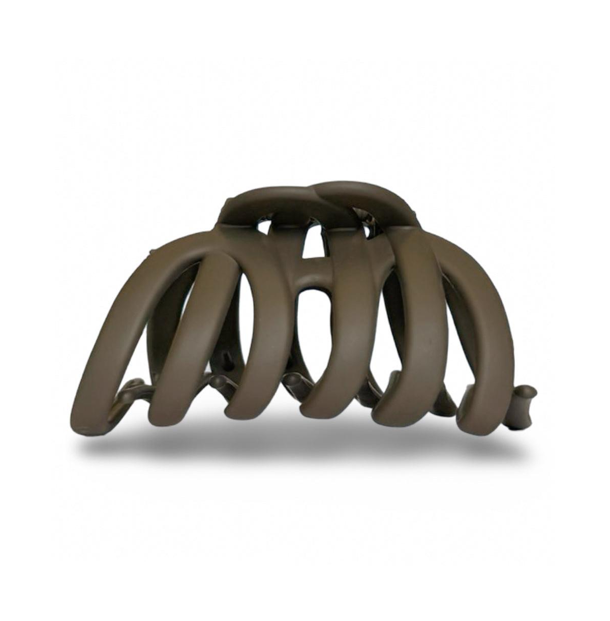 Extra Large Matte Claw Clip - Brown - Brown