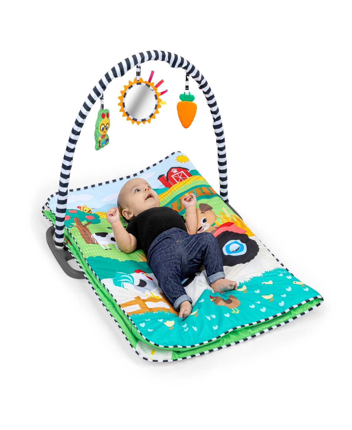 Baby Einstein Infant Farm Explorers Busy Barnyard Grow With Me Activity Gym