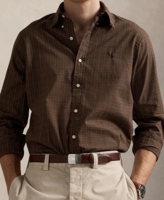 Men's Classic-Fit Plaid Twill Shirt