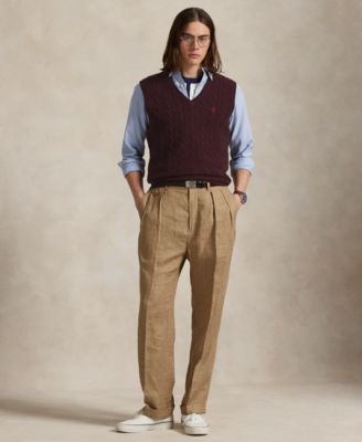 Men's Cable-Knit Wool-Cashmere Sweater Vest