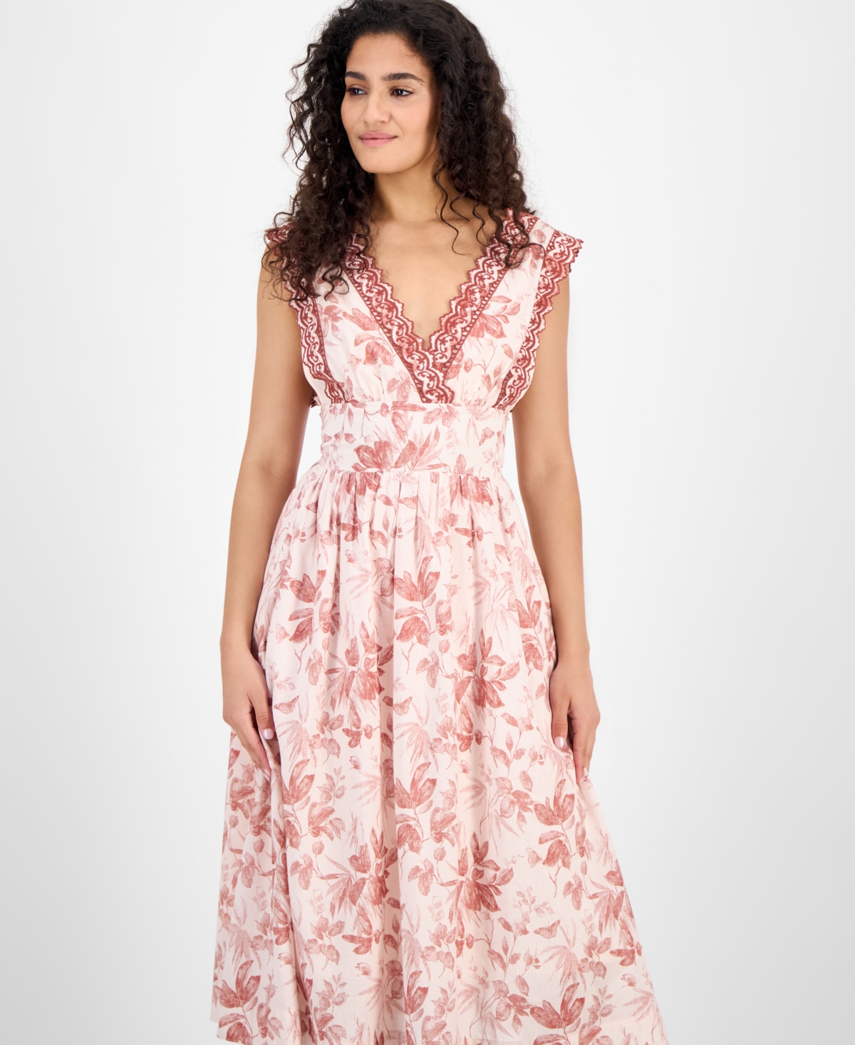 En Saison Women's Sedona Midi Dress In Pink