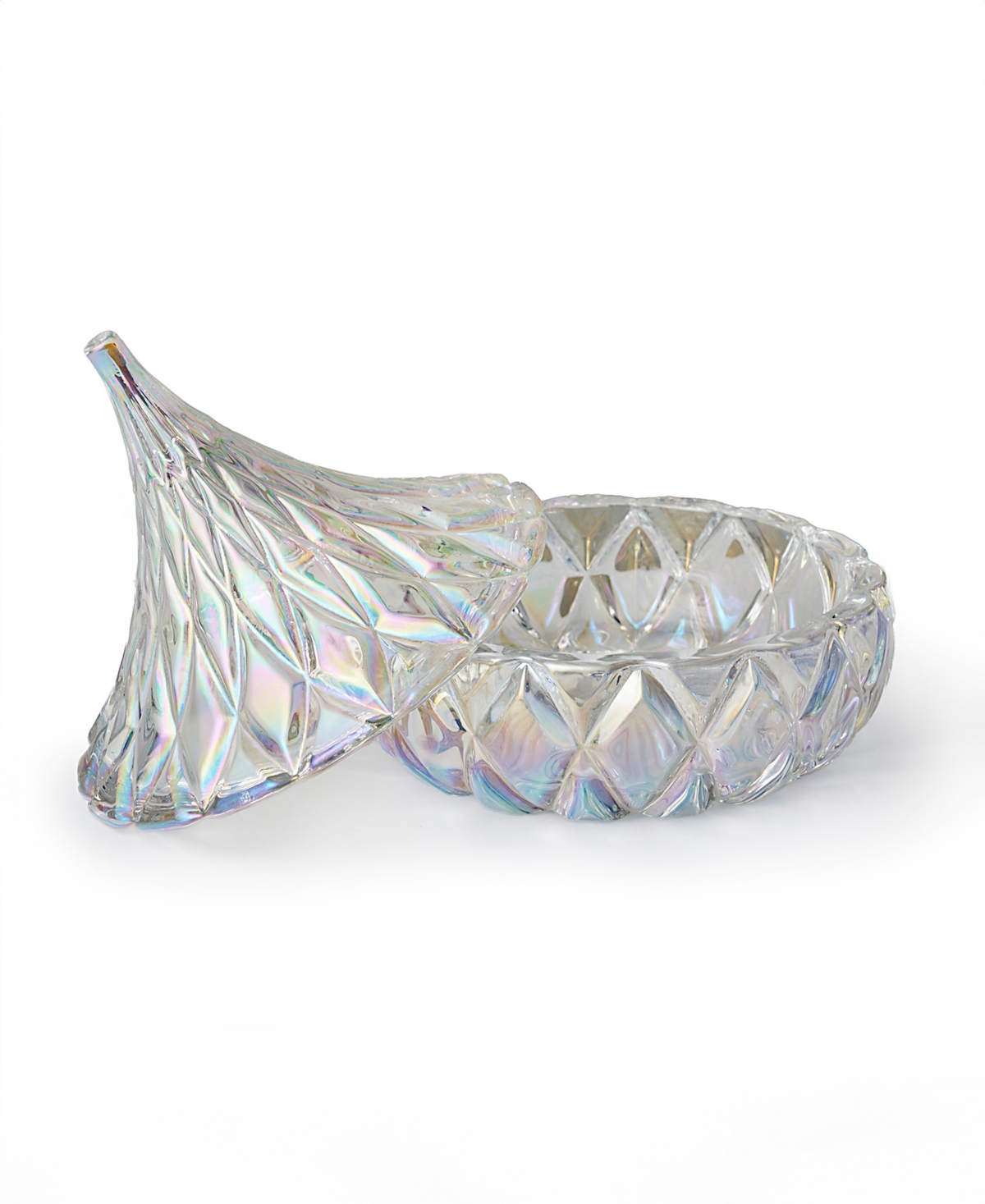 Godinger Candy Dish, Iridescent Hershey's Kiss In Multi