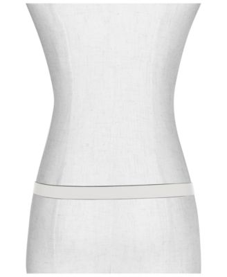 Micheal Kors Women's Plaque Leather Belt