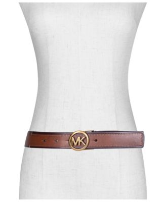 Micheal Kors Women's Embossed Logo Leather Belt