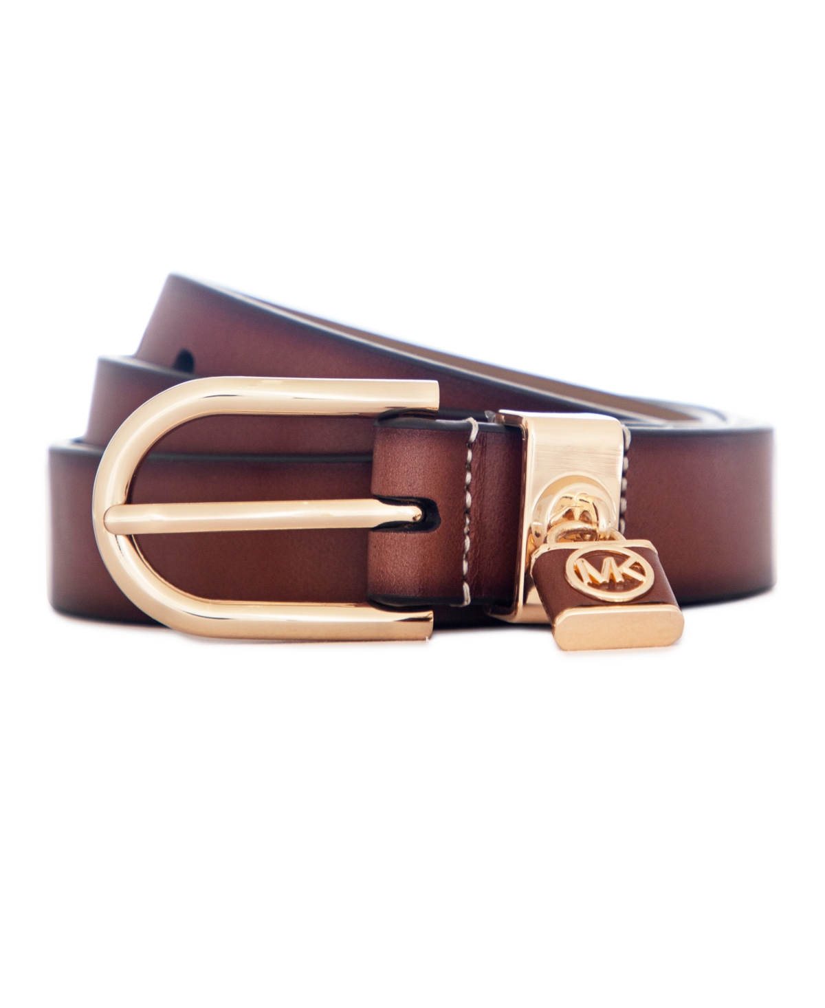 Michael Kors Micheal Kors Women's Padlock Burnished Belt