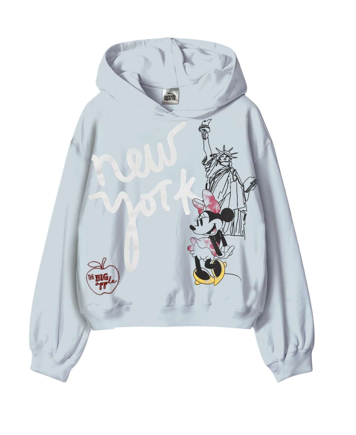Disney Big Girls Minnie New York Hoodie In Blue