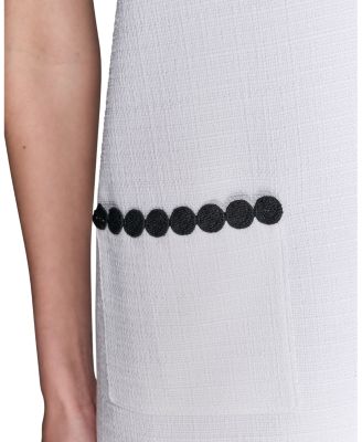 Women's Sleeveless Tweed Shift Dress