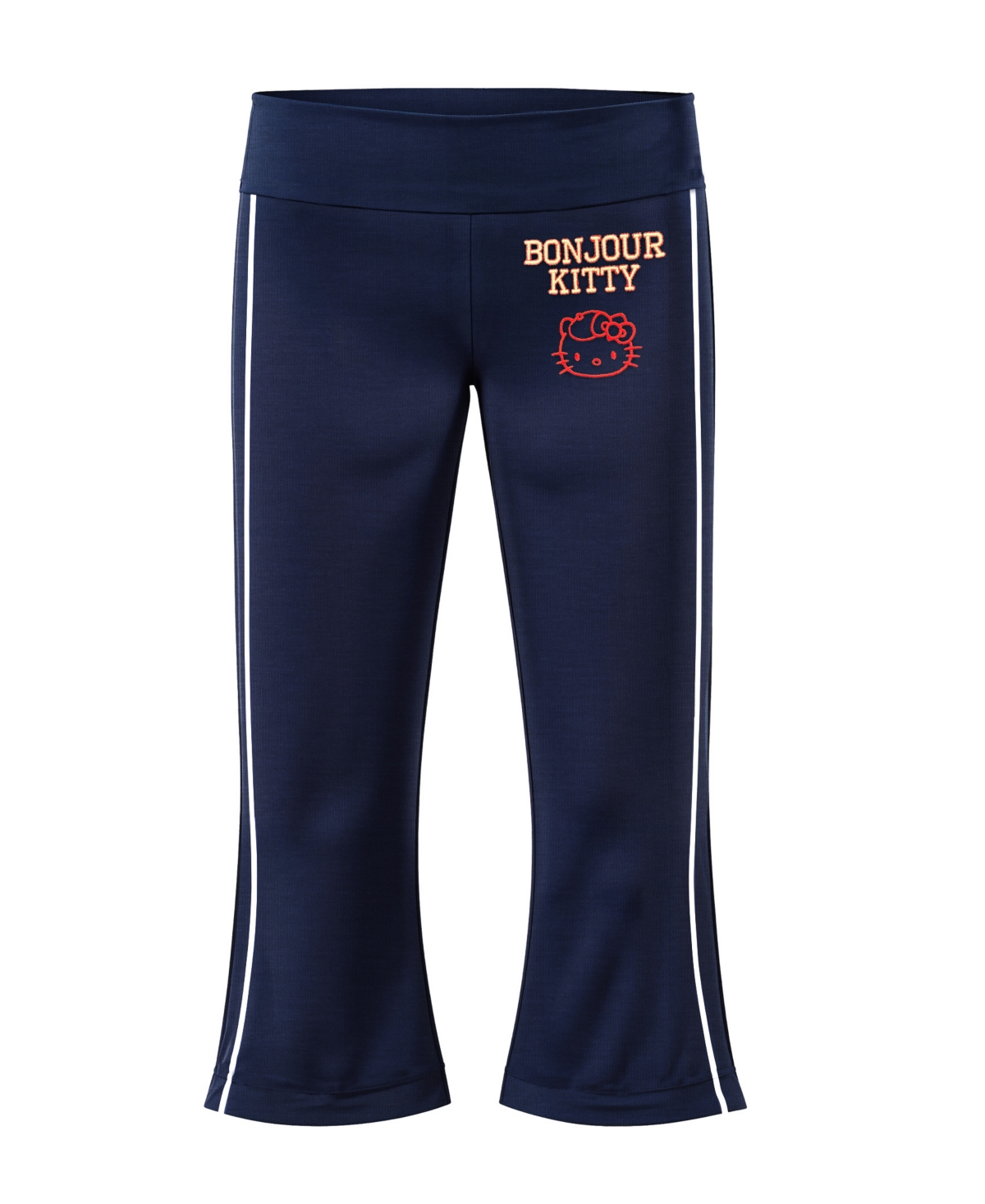 Hello Kitty Big Girls Ribbed Flare Leggings In Blue