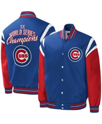 G-III Sports by Carl Banks - Men's  Men'sRoyal Chicago Cubs Title Holder Full-Snap Varsity Jacket