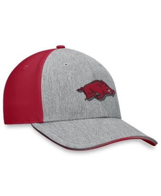 Men's Heather Gray/Cardinal Arkansas Razorbacks Merge Flex Hat