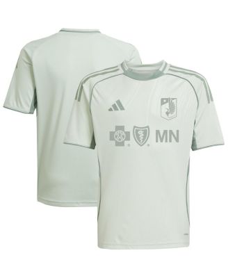 adidas - Big Boys and Girls Light Green Minnesota United FC 2025 One Planet Pre-Match Top