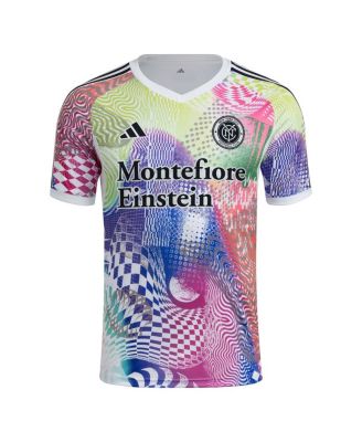 Men's White New York City FC 2025 Pride Pre-Match Jersey