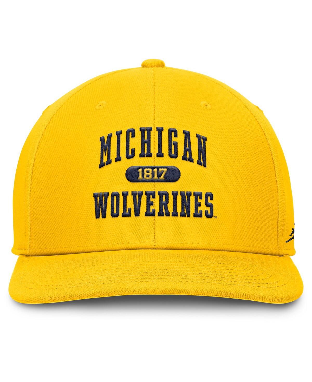 Jordan Men's Maize Michigan Wolverines Athletics Pro Adjustable Hat