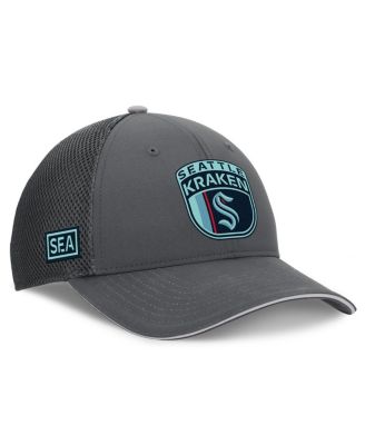Fanatics - Men's Gray Seattle Kraken Authentic Pro Home Ice Trucker Adjustable Hat