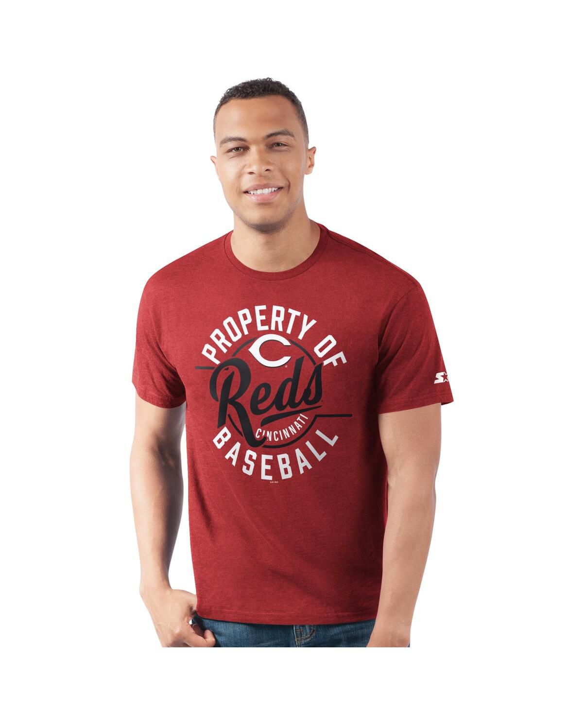 Мужская красная футболка Cincinnati Reds Prime Time Property of T-Shirt