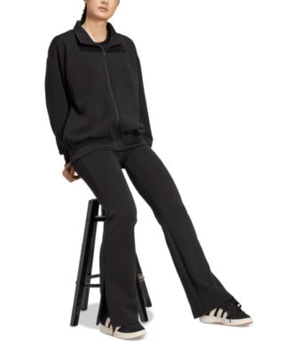 Women's Mid-Rise Pull-On Flare-Leg Logo Pants 