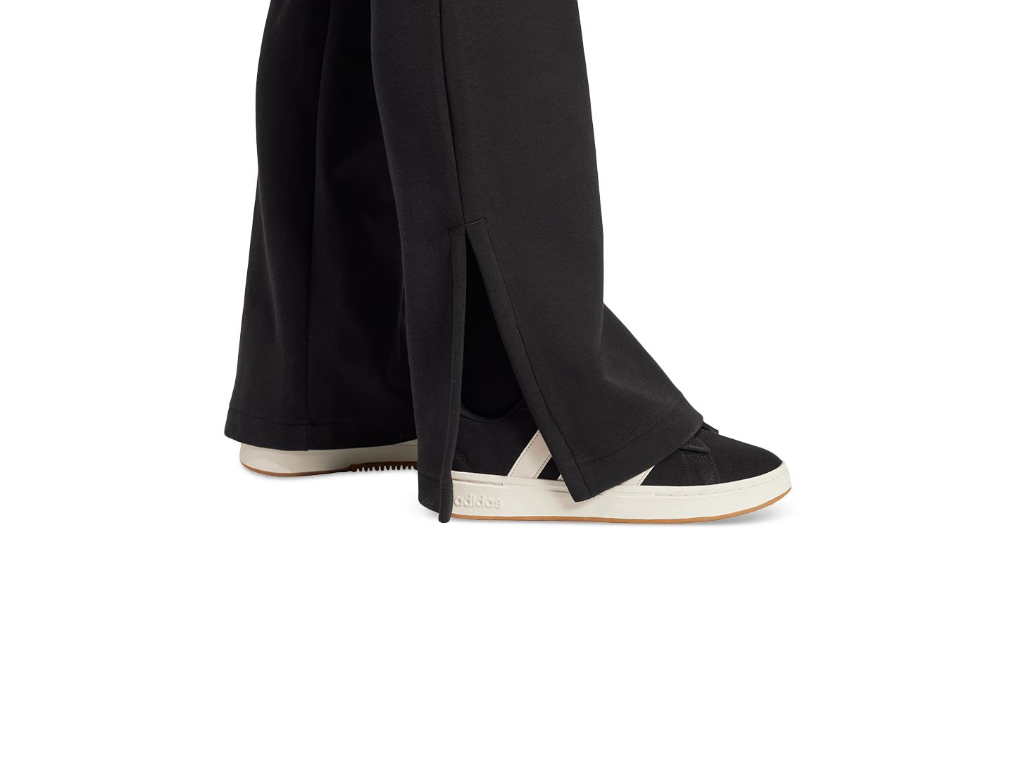 Женские брюки adidas Mid-Rise Soft Lux Flare-Leg, цвет: Чёрный — фото 5