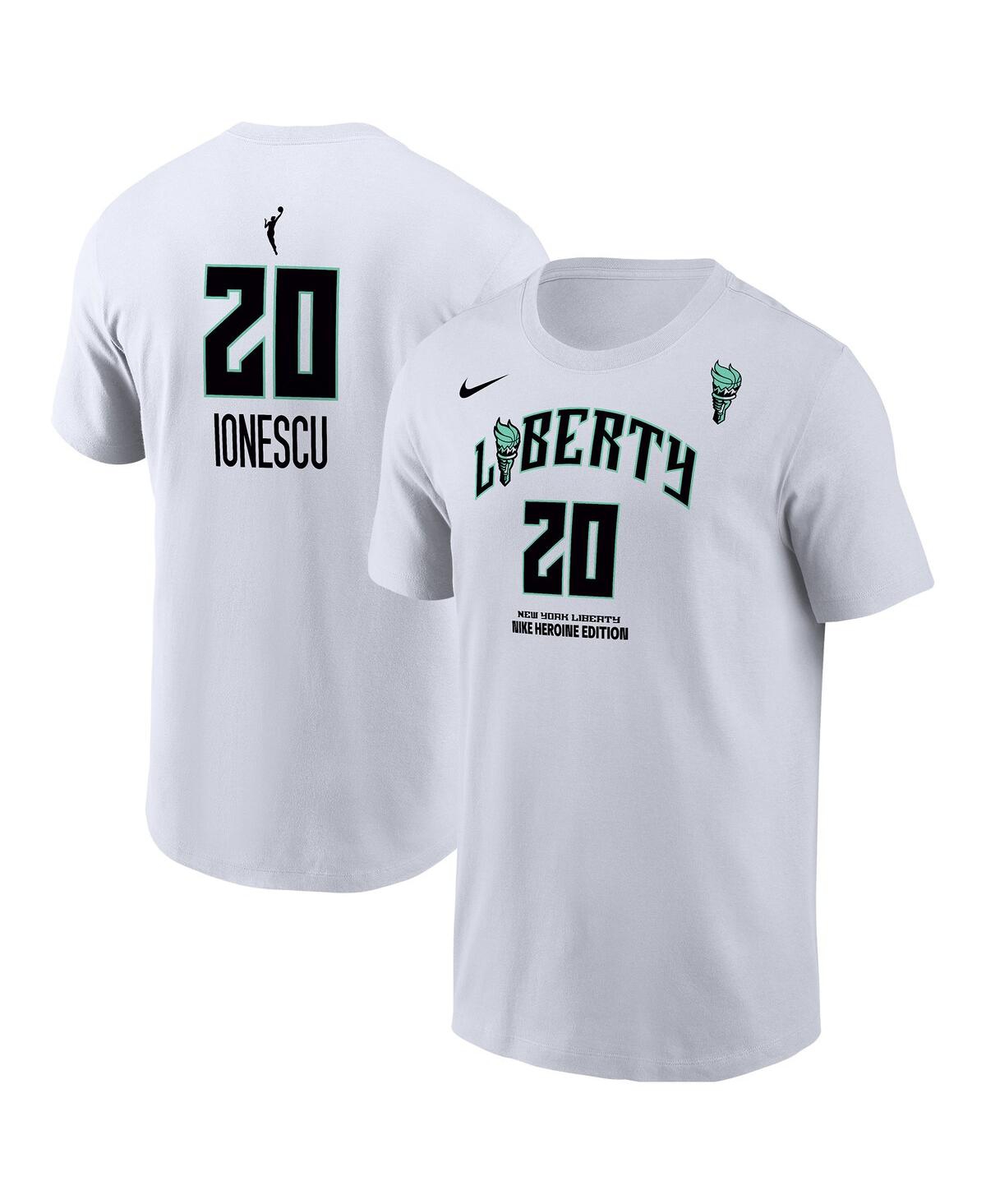 Nike Men's Sabrina Ionescu White New York Liberty Heroine Edition Name Number T-Shirt