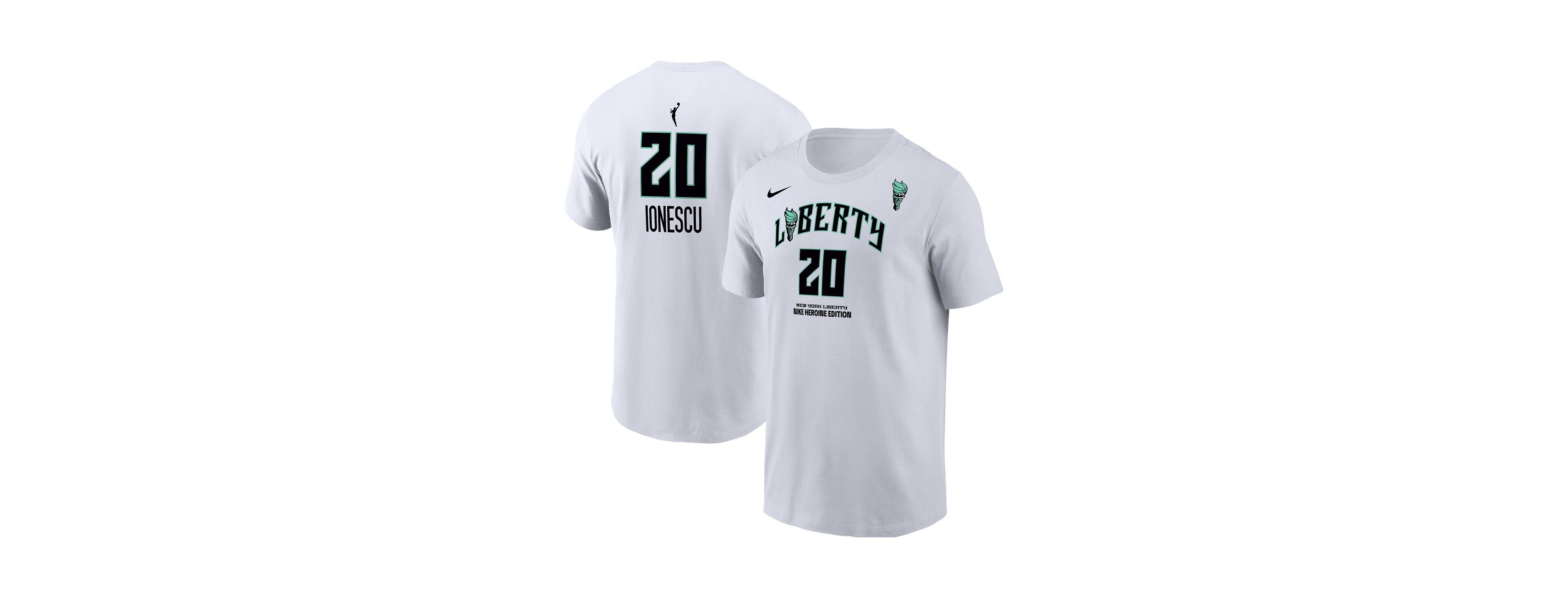 Nike Men's Sabrina Ionescu White New York Liberty Heroine Edition Name Number T-Shirt
