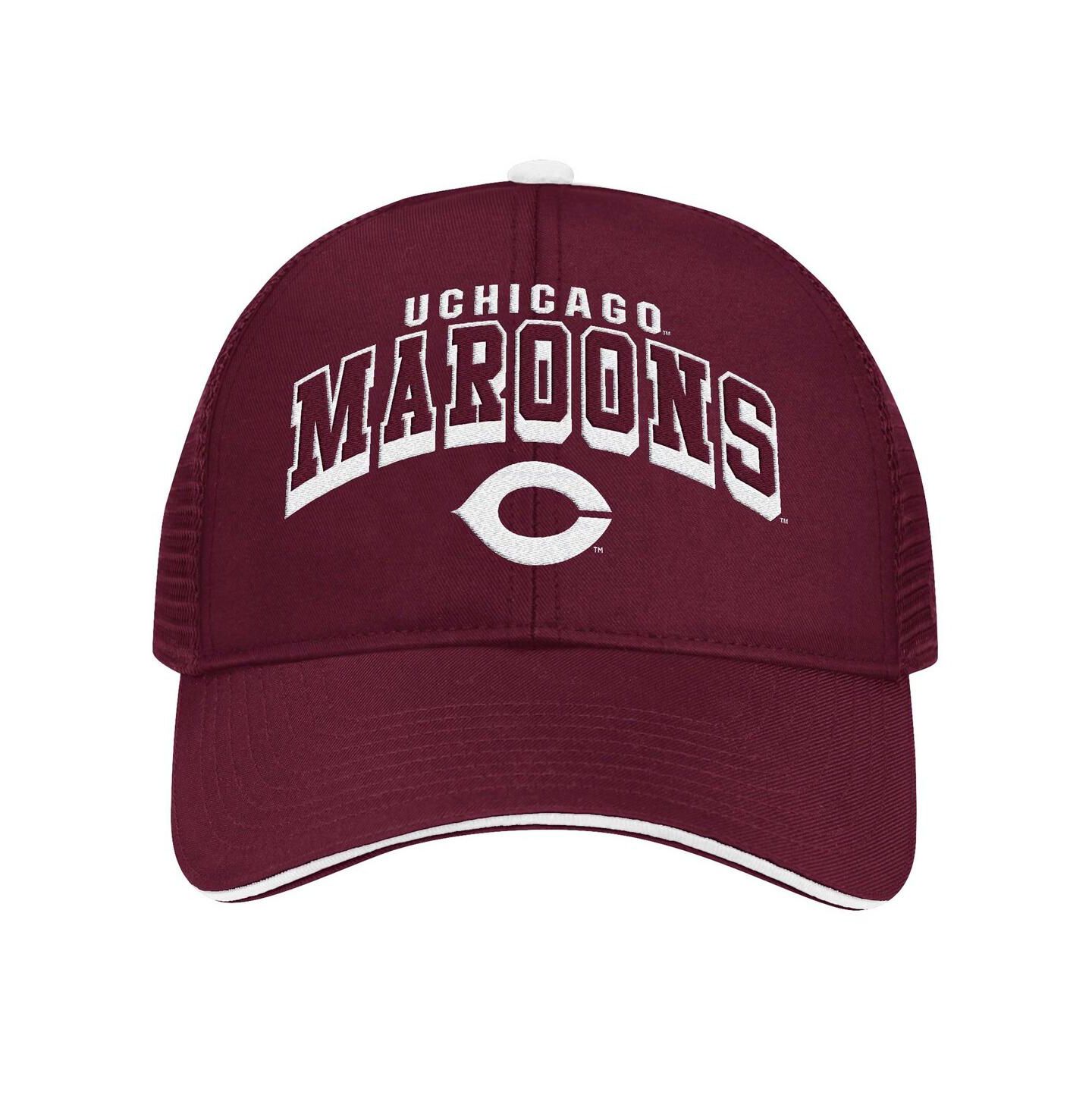 Мужская кепка Colosseum Maroon UChicago Maroons Wyatt Primary Team Trucker Adjustable Hat — фото 2