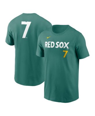 Nike - Men's Masataka Yoshida Green Boston Red Sox 2025 City Connect Fuse Name Number T-Shirt