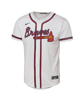Big Boys and Girls Ronald Acuna Jr. White Atlanta Braves Home Replica Player Jersey