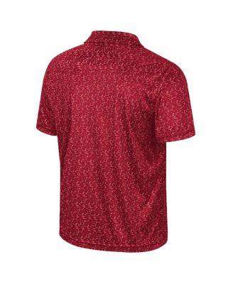 Men's Crimson Washington State Cougars Sublimated Golf Polo Shirt