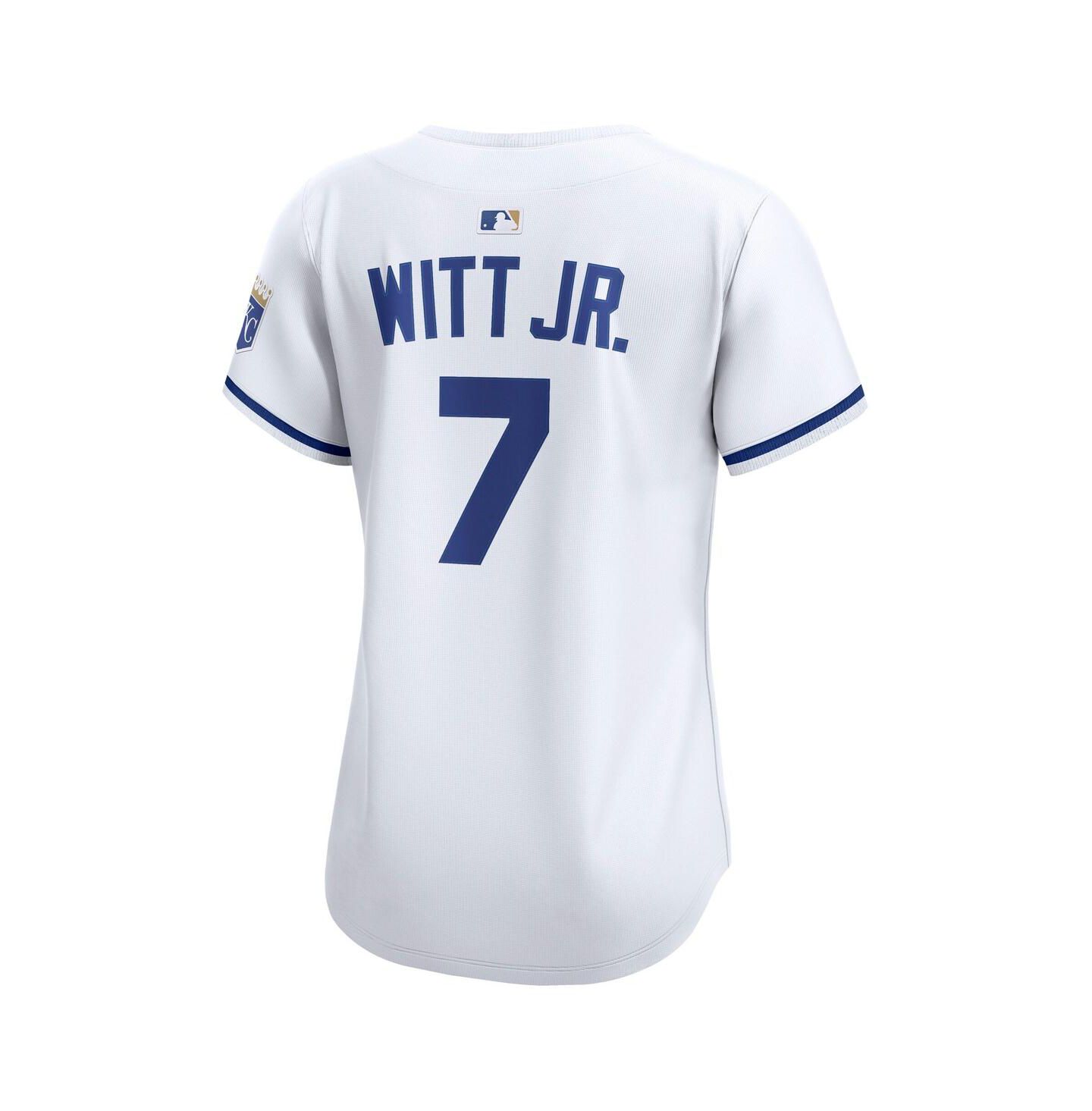 Женский топ Nike Bobby Witt Jr. White Kansas City Royals Home Limited Jersey — фото 3