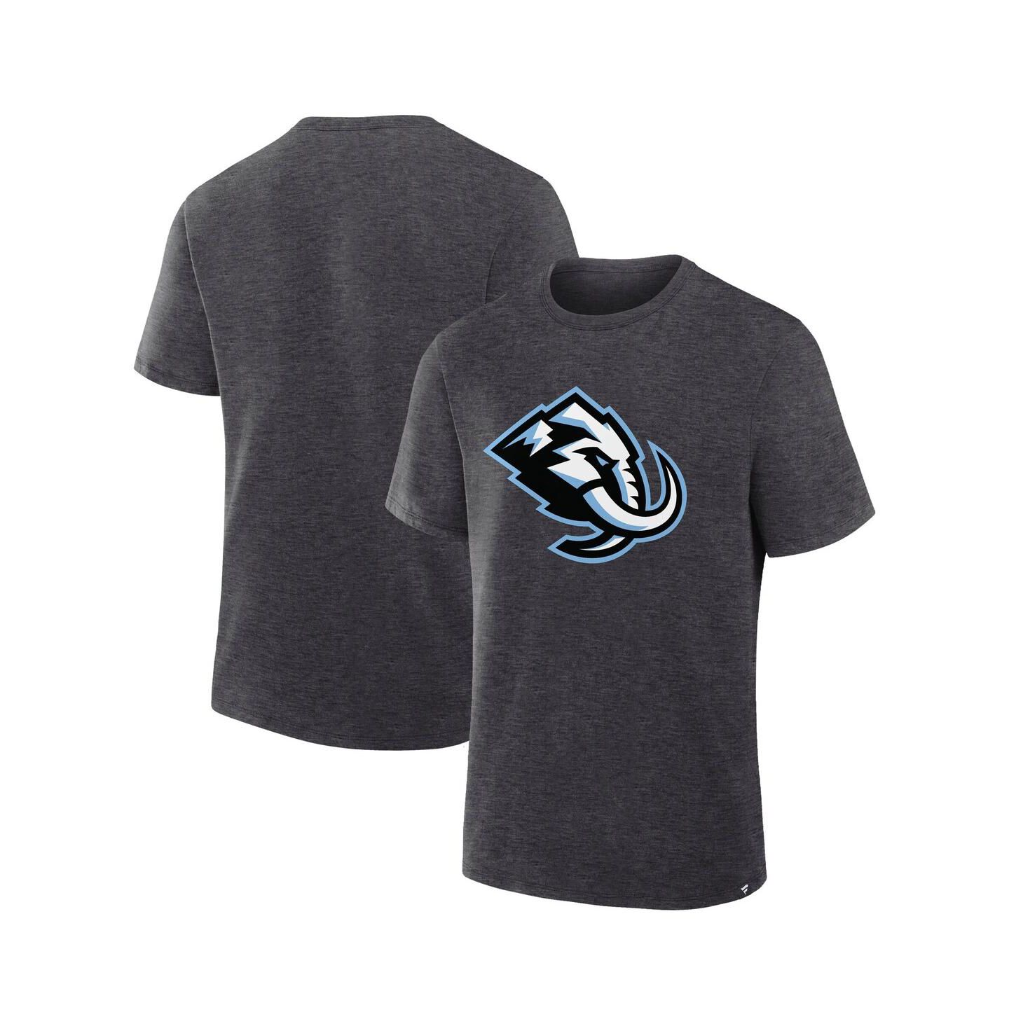 Мужская футболка Fanatics Heather Charcoal Utah Mammoth Primary Logo Legacy — фото 1