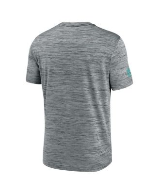 Men's Gray Miami Dolphins Sideline Velocity Performance T-Shirt
